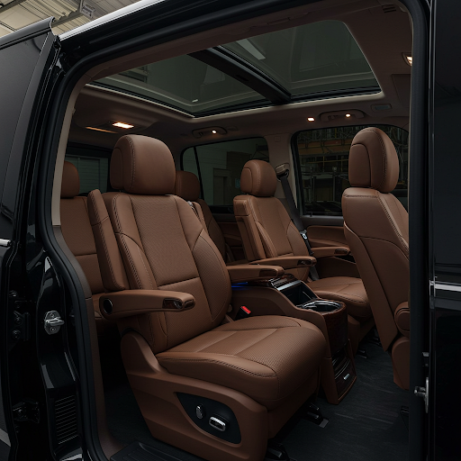 aluguel de carro com motorista em Veneza - mercedes minivan class v - dimens&otilde;es